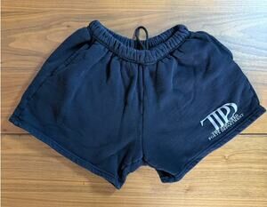Taylor Swift TTPD The Tortured Poets Department Black Sweat Shorts Small